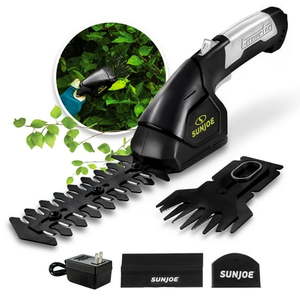 lot 13490 image: Sun Joe 2-in-1 Cordless Grass Shear  Hedger  7.2-Volt (Green)