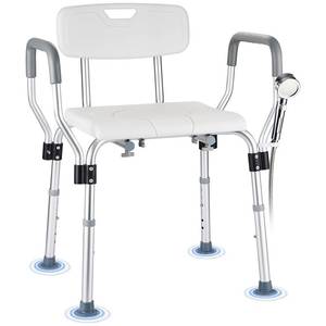 lot 13500 image: KSITEX Shower Chair for Inside Shower 450 LB Heavy Duty