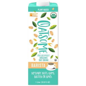 lot 13518 image: Oatsome Organic Oat Milk Barista 33.8 fl oz (Pack of 6)
