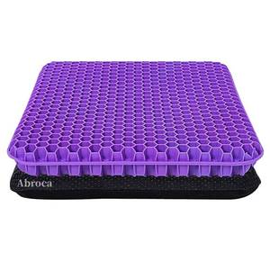 lot 13520 image: Gel Seat Cushion for Long Sitting, Double Thick Office Wheelchair Cushions