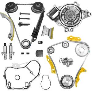 lot 13525 image: 2.4 Timing Chain Kit wWater Pump for Chevy Equinox Malibu for GMC Terrain 2011-2017,for Buick Regal Lacrosse Verano 2.2 2.4L Ecotec Timing Set wGear 9-4201S 12621505 90537632