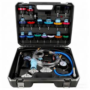 lot 13545 image: CXPRO 32pcs Radiator Pressure Tester Kit, Coolant Vacuum Refill Kit