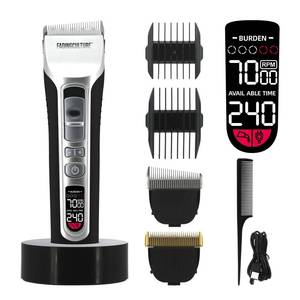 lot 14003 image: The Fadify 2.0 Cordless Hair Clippers for Men, 7000RPM Professional Barber Clippers Detachable Inclined Blade, Mens Hair Clippers Fading Culture Hair Trimmer Cutting Kit Rechargeable LCD Men Boy Gift