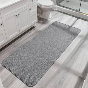 lot 14047 image: Bosap Bath Mat,Ultra Thin Bathroom Runner Rugs,Large Bath Mats for Bathroom,Quick Dry,Non-Slip,Machine Washable,Low Pile,Bath Rug,Shower Outside,Sink,Home Decor Accessories.Grey,3x4(36x48inch)