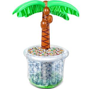 lot 14060 image: JOYIN 60 Inflatable Palm Tree Cooler, Beach Theme Decor, Pool Party Decorations, Luau Hawaiian Birthday Party Supplies, Ocean Jungle Tropical Themed Summer Outdoor Drink Cooler