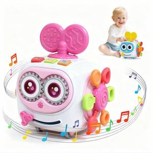 lot 14069 image: MoraBaby Toys for 1 Year Old Girl, Musical Busy Cube for Toddlers 1-3