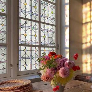 lot 14078 image: ADD.HERES 3D Stained Glass Window Film, A Million Dreams 17.3 x 47.2