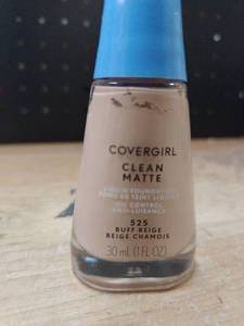 lot 14081 image: CoverGirl Clean Matte Liquid Foundation 525 Buff Beige 30 mL