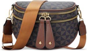 lot 14085 image: KKXIU Crossbody Bags for Women Vegan Leather Travel Bum BagTrendy Fanny Waist Pack  Shoulder Purse with Adjustable Strap