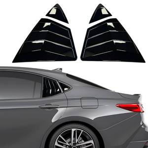 lot 14458 image: XYHGM for Toyota Camry The 9Th Gen 2025 2026 Window Louvers Front Side Racing Style Sport ABS Window Louvers Air Vent Scoop Shades Cover Blinds Trim Exterior Accessories 4PCS(Bright Pitch Black)