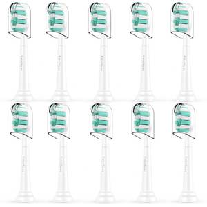 lot 14474 image: Futulkyus Replacement Toothbrush Heads for Philips Sonicare C1, C2, ProtectiveClean 4100, 5100, 10 Pack