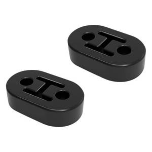 lot 14475 image: 2 Pack Exhaust Rubber Hanger, Rubber Muffler Hangers with 2 Holes 0.47 Inch