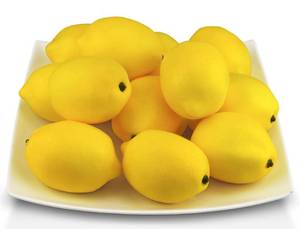 lot 14478 image: JEDFORE Artificial Lemons Simulation Lifelike Small Lemons Fake Fruit for Home Kitchen Wedding Party Decoration Photography 12pcs Set (Yellow)