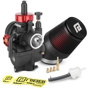 lot 14485 image: NIBBI 26mm Carburetor with CNC 48mm Air Filter kit,PE26 Carburetor fit for 200cc Dirt Bike,Upgrade for VM26 PZ27 Performance Parts