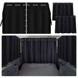 lot 19885 image: ZATOOTO Car Window Shades Set of 3, Car Divider Curtains for Blackout