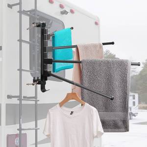 lot 19886 image: RV Clothes Drying Rack, 4 Arms 15.3 Aluminum for LadderCamperBoat