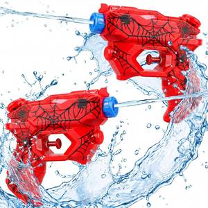 lot 19888 image: Arrowbash 12 Pack Spider Water Guns for Kids Mini Long Range Pistol Super Water Toy Blaster for Boys Girls Toddlers Plastic Small Toys Outdoor Swimming Pool Beach Party Favors (Red)
