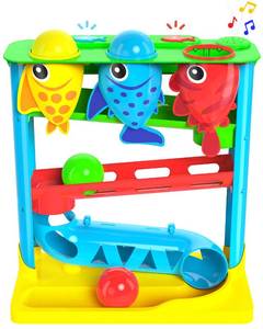 lot 19891 image: Move2Play, Feed The Fish  30 Fin-Tastic Songs & Phrases  Baby & Toddler Musical Toy  First Birthday Present for 1 Year Old  Ages 6-24 Months  Boy & Girl Ball Drop Toy