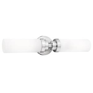 lot 19913 image: Emak Modern Brushed Nickel Bathroom Light Fixtures, 2-Light Vanity Lights for Mirror, 22 Inch Indoor Wall Sconces with Milk Glass Shade for Bathroom, Bedroom, Hallway, VL085-BN-ML-2