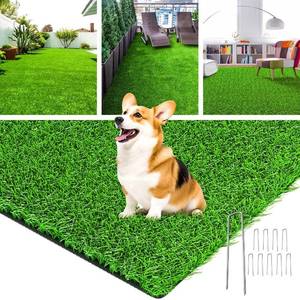 lot 19948 image: LOOBANI Artificial Grass, Realistic Fake Grass with Drainage Holes, 3x5ft