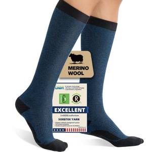 lot 20006 image: Iambamboo Merino Wool Compression Socks for Women Men 15-20 mmHg for flying