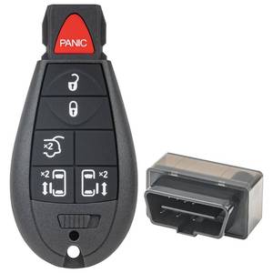 lot 20046 image: Vurkcy Key Fob Kit Replacement for 2008-2020 Dodge Grand Caravan 2008-2016 Chrysler Town Country Car Keyless Entry Remote Control, M3N5WY783X IYZ-C01C, 6 Btn