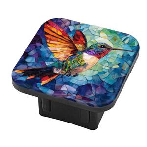 lot 20068 image: Hitch Cover Fits for 2-Inch Hitch,A Vividly Colored Hummingbird in Mid - Air Rubber Trailer Hitch Cover Tube Plug Insert,Car Exterior Accessories, Receiver Tube Hitch Plug