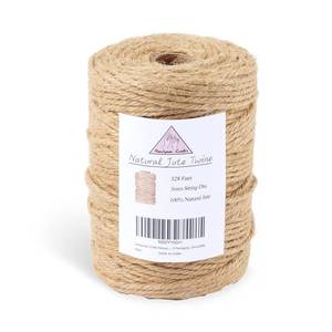 lot 20069 image: Handyman Crafts Natural Jute Twine Rope (1.5mm2mm3mm6mm) Durable String for Handmde Crafts,Gardening Applications,Home Gardening,Cat Scratching Post,Gift Packaging (3mm)