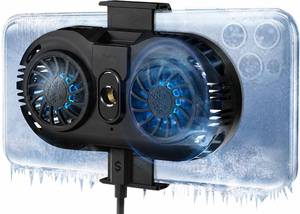 lot 20075 image: Neveika Plug-in Phone Cooler, Cellphone Radiator with Dual Semi-Conductor Cooling Chip, Mobile Phones with a Width of 6 to 7.5cm for Tiktok Live Streaming, Outdoor Vlog, Mobile Gaming.