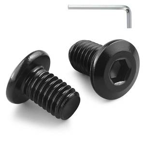 lot 20076 image: BNUOK M6-1.0 x 12mm Flat Head Hex Socket Cap Screws Bolts 20Pcs, M6 Bolt 304 Stainless Steel Black Zinc Plated, Full Thread, with Hex Spanner