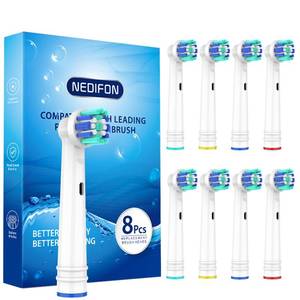 lot 20078 image: Replacement Toothbrush Heads for Oral B Braun(Individually Packaged),8 Pack Professional Electric Toothbrush Heads Compatible with Oral B 7000Pro 10009600 500030008000 (8 Count)