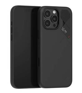 lot 20092 image: Aulumu A16 Vegan Leather Cooling iPhone 16 Pro Max Case  Updated Camera Control  with Cooling Fins  Luxury Comfort  Compatible with MagSafe  Complete Wrap-Around - Touch Black