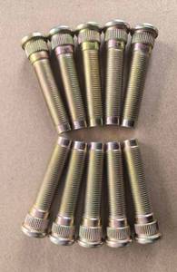 lot 20453 image: 10 PCS 12 Extended Longer Than Stock Wheel Studs 12-20 Thread 0.627 in. Knurl, 2.5 in. Length Replacement for 1994-2004 Ford Explorer Mustang, Mazda B2300 B2500 B3000 B4000 Lincoln Mercury Rear