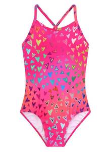 lot 20456 image: Kids Swimsuits One Piece Red Heart Printed Swim Suit Summer UPF 50 Quick Dry Beach Bathing Suit Girls Swimsuits Size 10 9