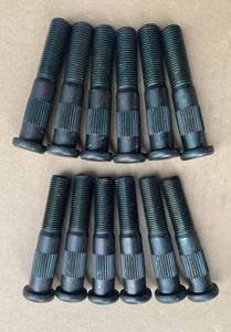 lot 20472 image: SHULIY 12pcs 12-20 x 2.7 in. Length 0.545 in. Knurl Press-in Wheel Stud Lug Bolts Replacement for Dexter 5200 6000 7000 7-262 Trailer