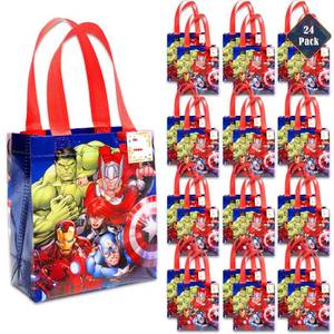 lot 20479 image: Marvel Avengers Party Favor Bags for Kids Birthday 24 Pack Bundle