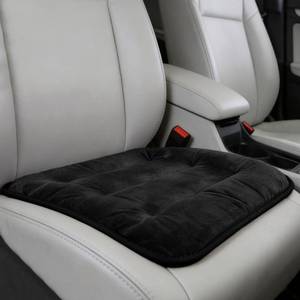 lot 20488 image: KPFILEH Car Seat Cushion, Breathable Soft Auto Front Seats Protector Pad for Comfortable Driving, Warm Vehicle Interior Driver Seat Non-Slip Decorative Accessory for Most Cars (Black)
