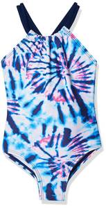 lot 20495 image: Kanu Surf Girls Jasmine Beach Sport Halter One Piece, Camille Denim, 10