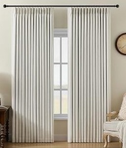 lot 1500 image: Pinch Pleated Blackout Curtain Panel 40x95
