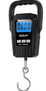 lot 2413 image: SKEAP Digital Hanging Scale 110 lb  50 kg MAX