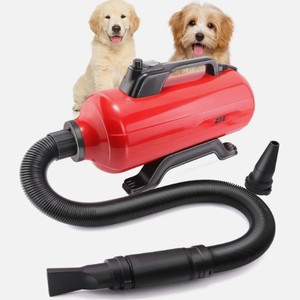 lot 13507 image: Dog Pet Dryer, 3000W High Velocity Pet Dryer Adjustable Speed Dog Grooming Blower Double Motor, Pet Grooming Hair Drying(4HP), Hot Air Dog Hair Dryer Blower with 2 Nozzle