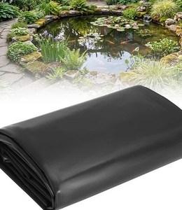 lot 13536 image: Pond Liner, 20 Mil Fish Pond HDPE Liner, Pond Liners for Outdoor Ponds, Koi Ponds, Garden Fountain, Waterfall