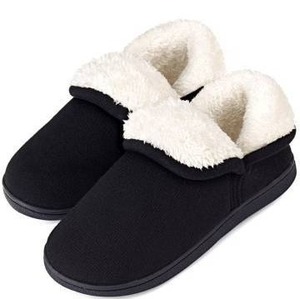 lot 17937 image: VONMAY Womens Fuzzy Slippers Booties Indoor Outdoor House Shoes, Size 36-37