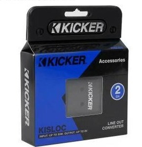 lot 17944 image: Kicker 46KISLOC K-Series Interconnect, Speaker to RCA WLine-Out Converter (2 Pack)