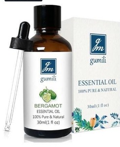 lot 17953 image: GM Gumili Bergamot Essential Oil 1 Oz - 100% Pure Bergamot Oil for Diffuser, Skin & Body - Natural Citrus Oil, 2 Pack