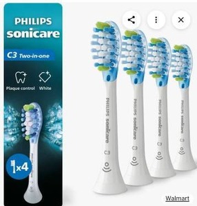 Philips Sonicare C3 Two-in-One Replacement Toothbrush Heads (4 Lots of 4)