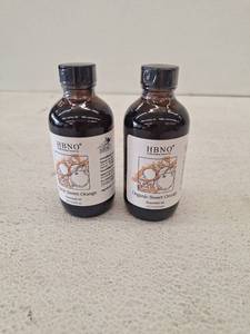 lot 17959 image: HBNO Organic Sweet Orange Essential Oil 4 fl oz (120 ml) - 2 Bottles