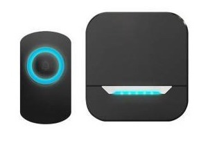 lot 17986 image: Wireless Doorbell Extender with Receiver Connects to Existing Hardwired Doorbell