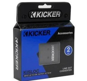 lot 17989 image: Kicker 46KISLOC K-Series Interconnect, Speaker to RCA WLine-Out Converter (2 Pack)