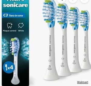 lot 17993 image: Philips Sonicare C3 Two-in-One Replacement Toothbrush Heads (3 Lots of 4)